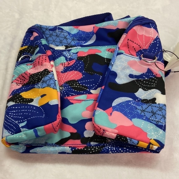 Kipling Live Light Lunch Bag Geometric Design With Monkey NWT - Picture 3 of 13